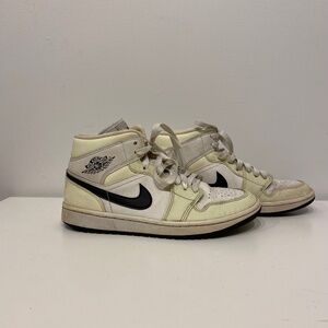 Nike Jordan 1 Mid Coconut Milk in US 9